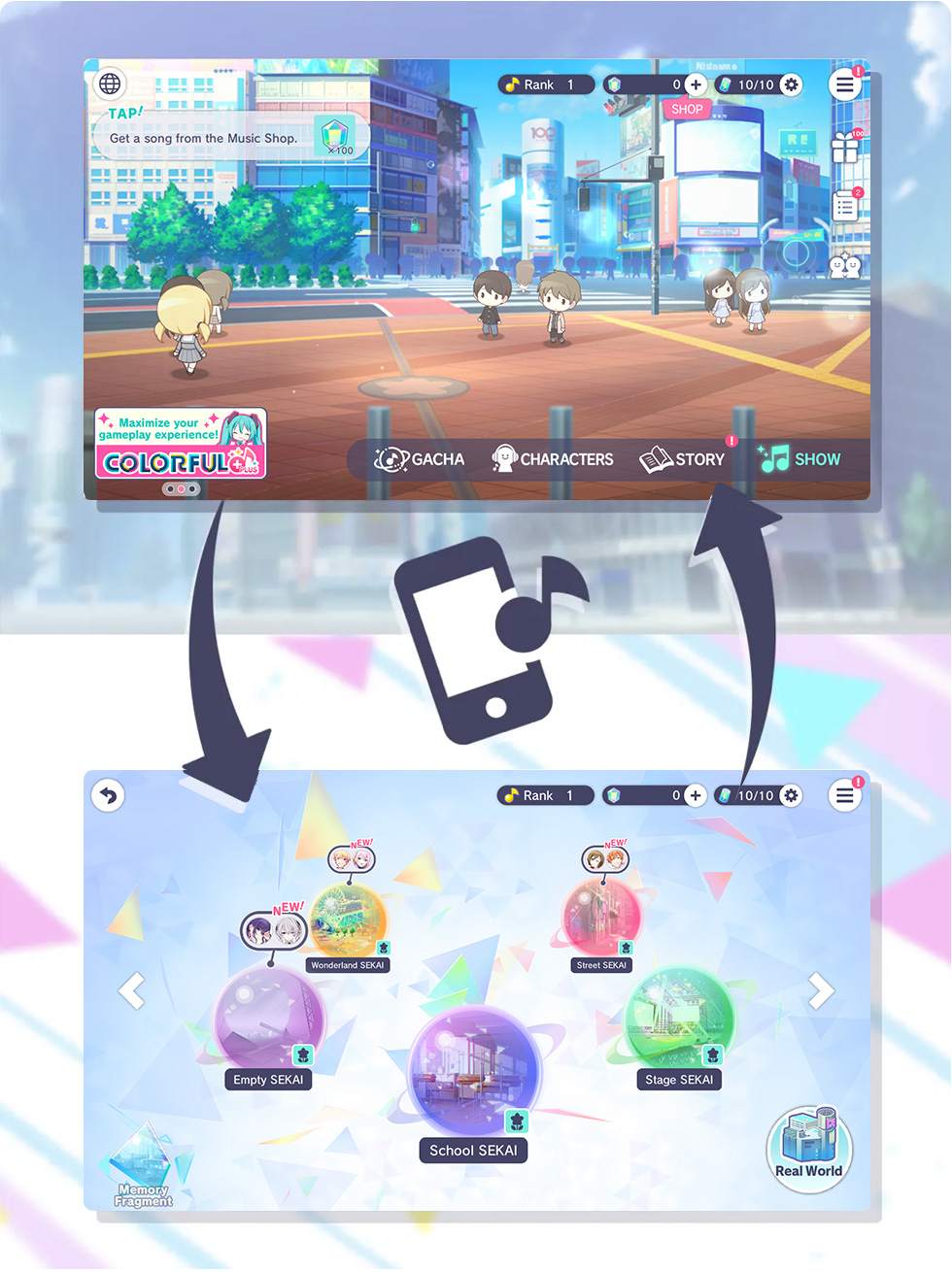 Hatsune Miku Colorful Stage — скриншот 7