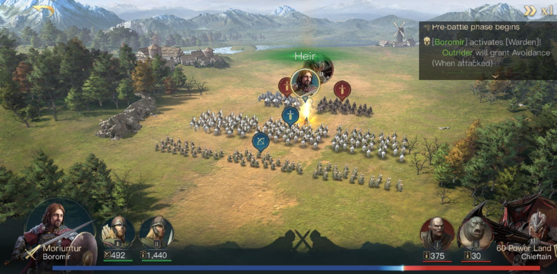 Lord of the Rings Rise to War — скриншот 1