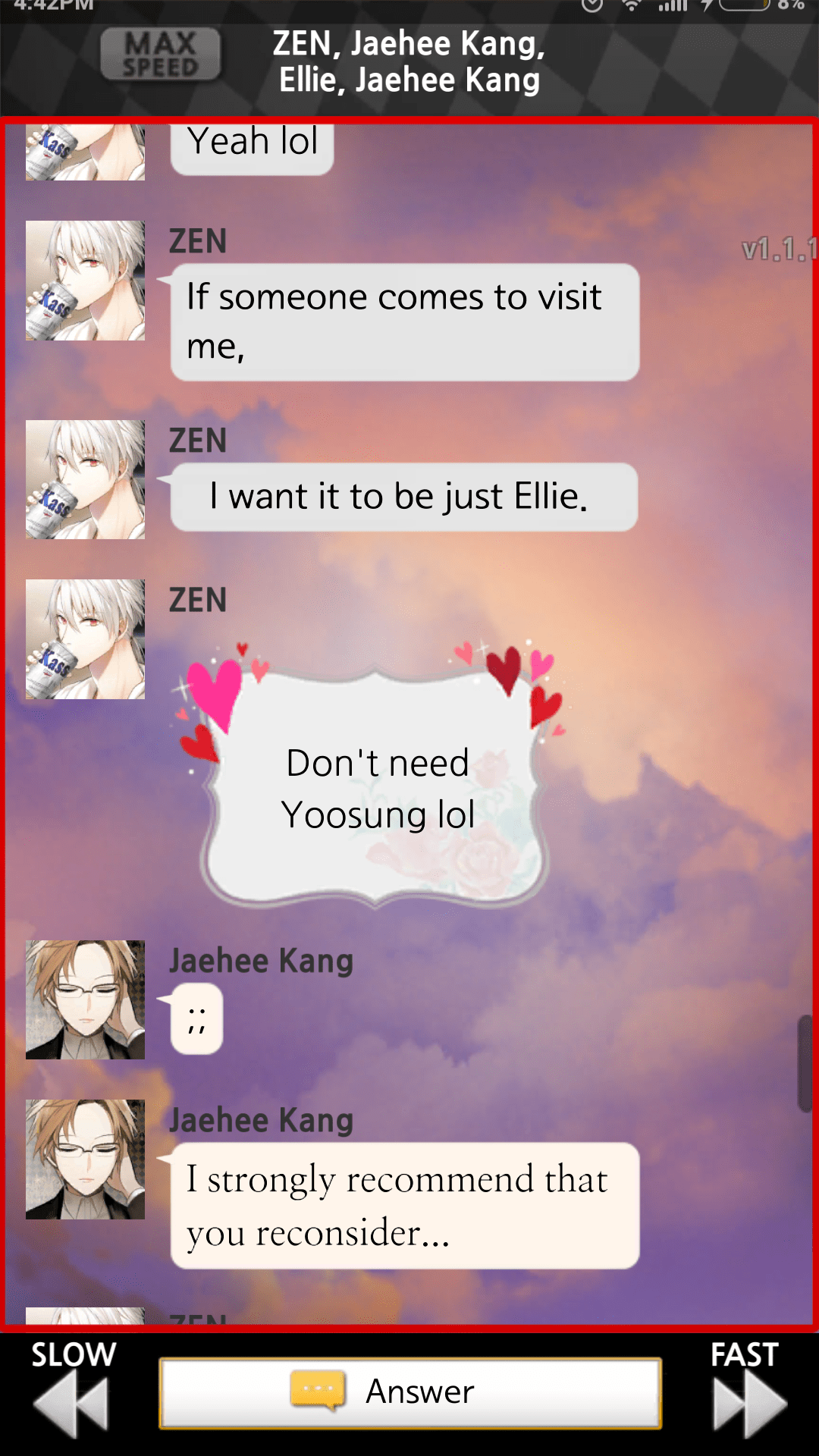 Mystic Messenger — скриншот 2