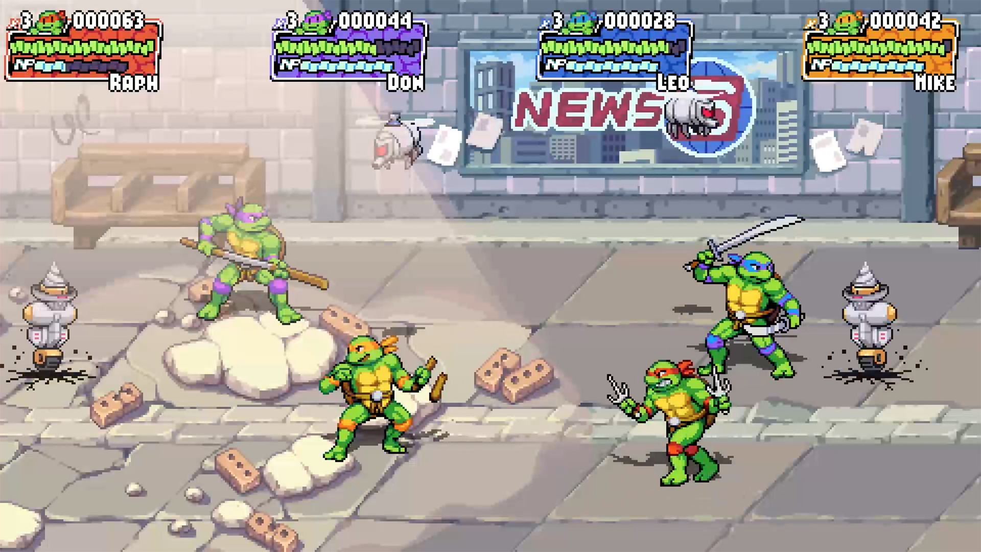 TMNT Shredders Revenge — скриншот 2